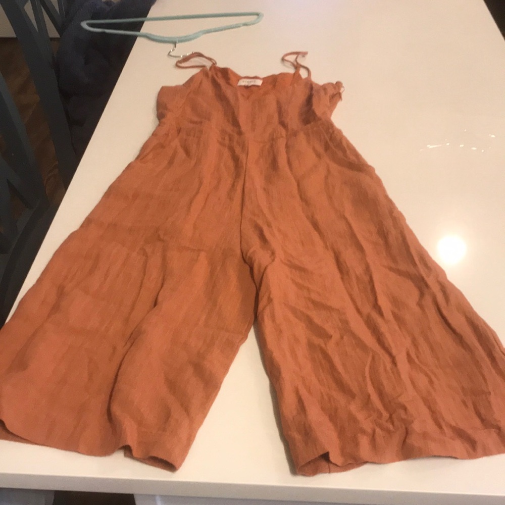 Burnt orange jumpsuit